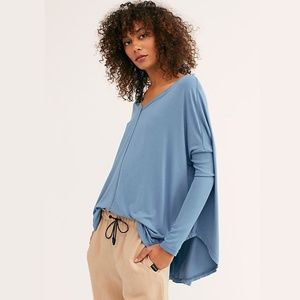 Free People Blue Tunic, Size Large